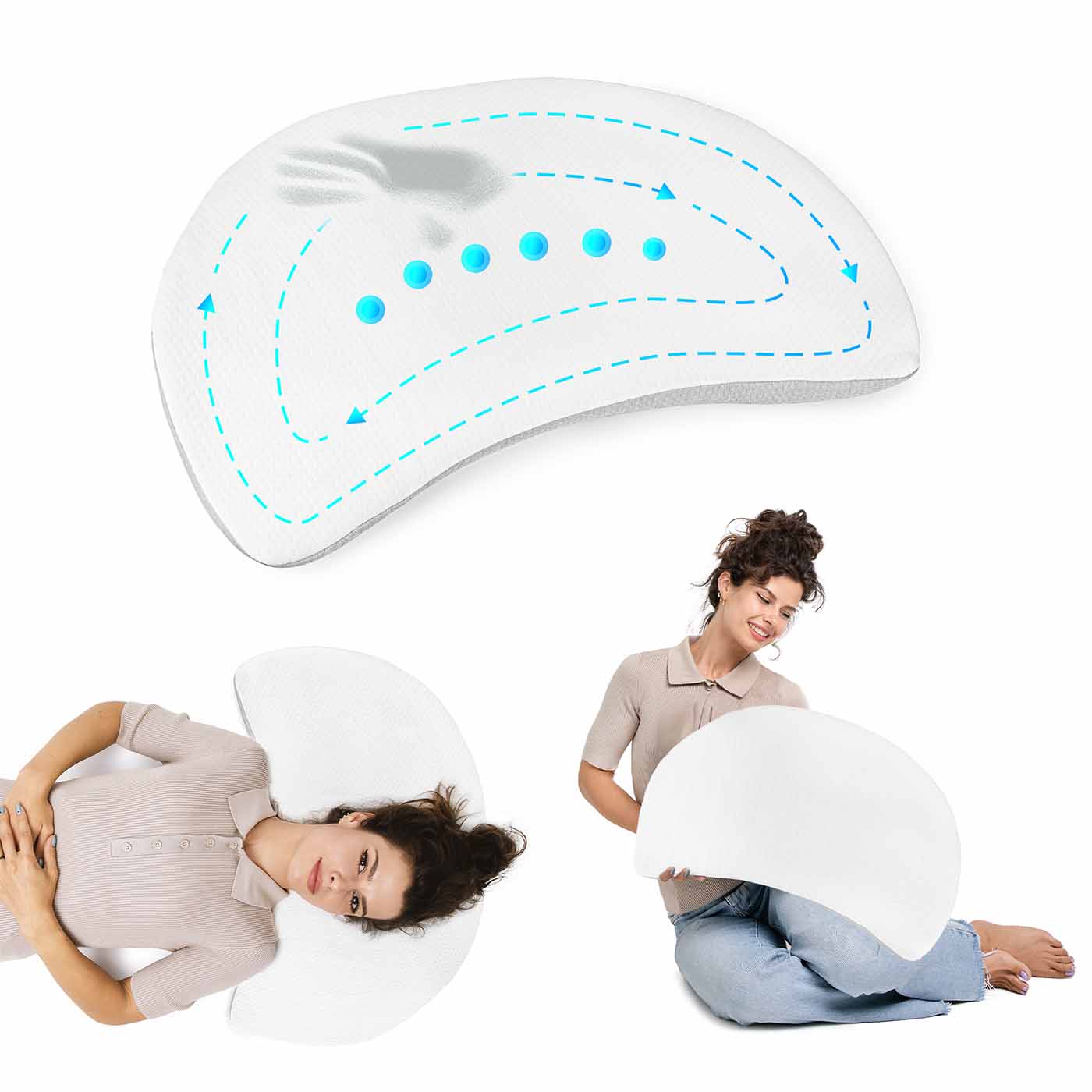 KomfortKissenCuscino a forma di luna - .de